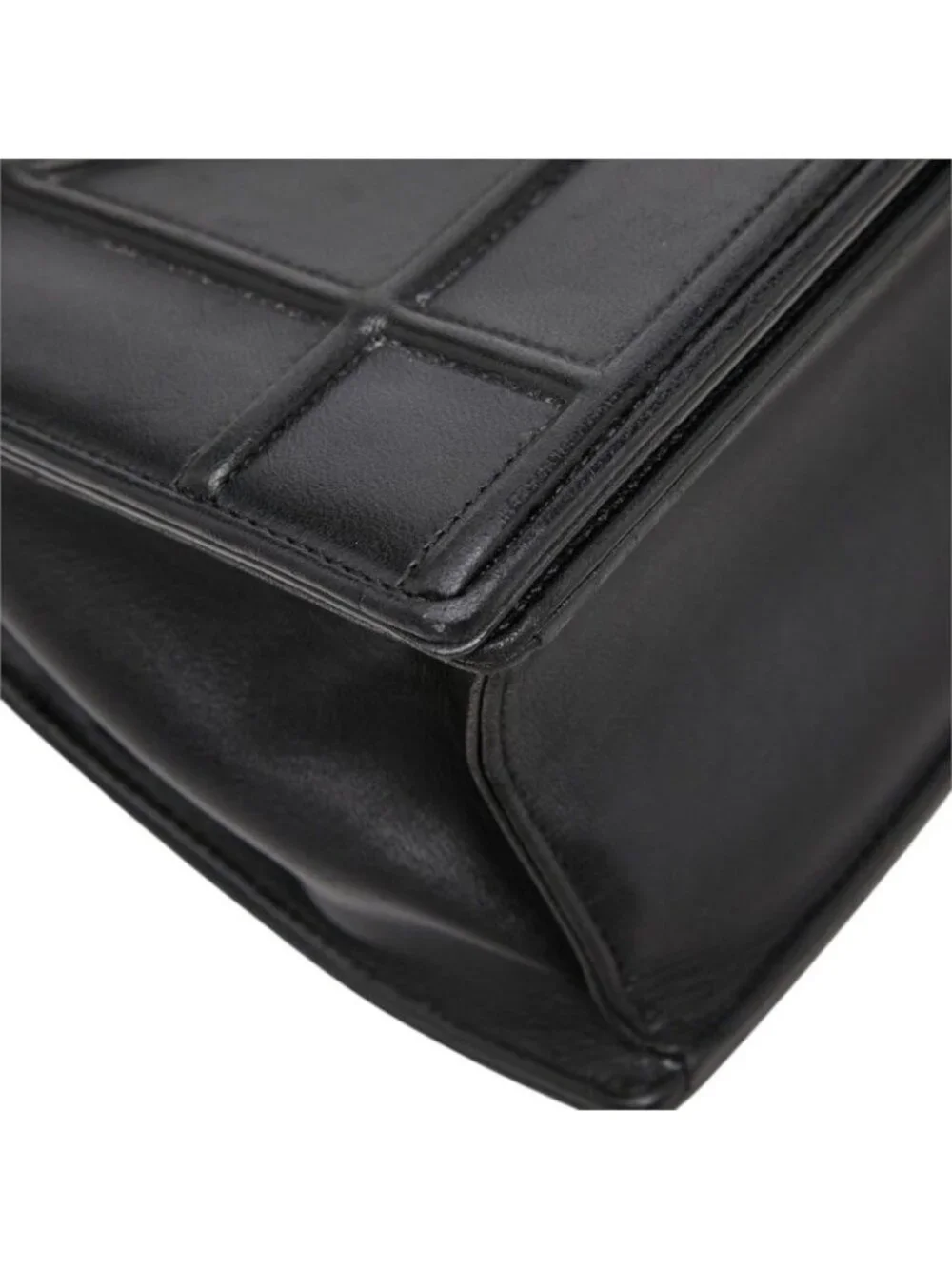 Dior Ama Chain Shoulder Bag Black Leather
